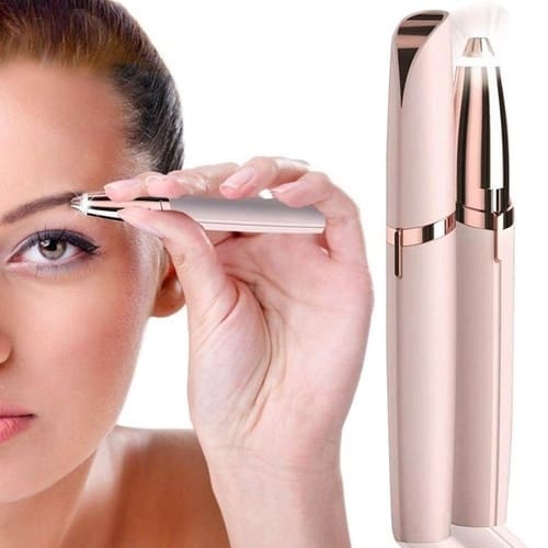 Depilador de Sombrancelha Buço Nariz Orelha Rosto Facial Elétrico Tira Pelos USB Recarregável Profissional Portátil